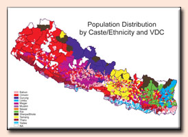 population distribution VDC